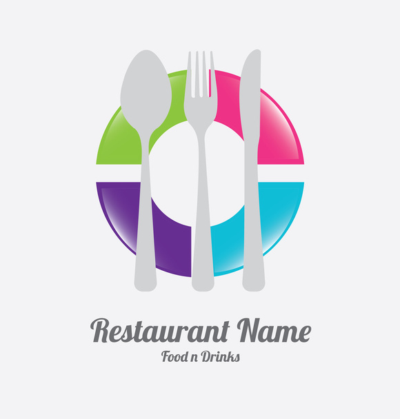 restaurant design - Vetor, Imagem