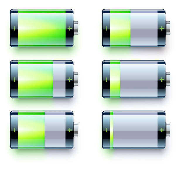Battery level indicators - Foto, afbeelding