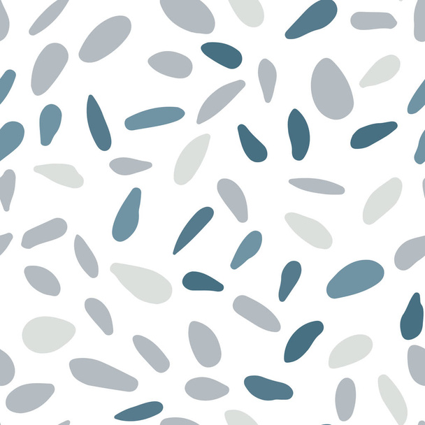Abstract random stones backdrop. Scandinavian pebble seamless pattern - Vector, Image