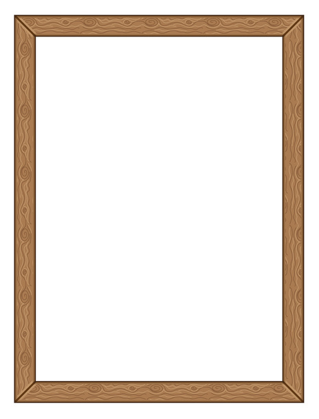 Wooden frame - Vector, Image