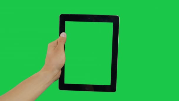 Klikněte na zelenou obrazovku digitální tablety - Záběry, video