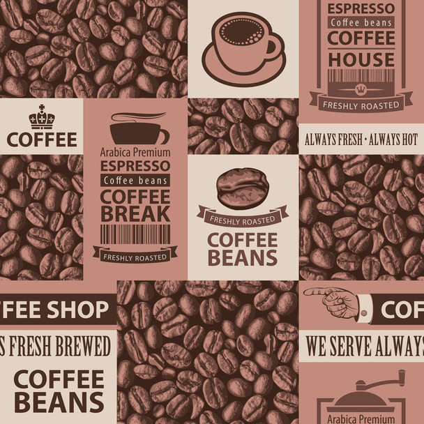 modello senza soluzione di continuità sul tema della caffetteria
 - Vettoriali, immagini
