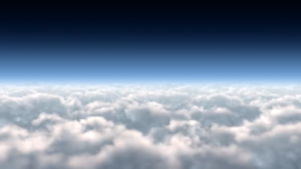 Flug durch Wolken - Filmmaterial, Video