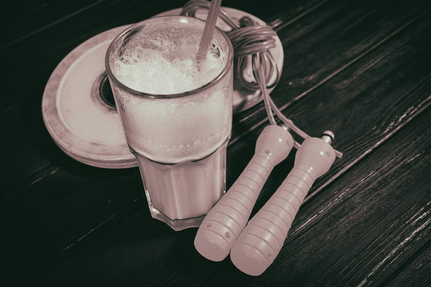 Białka koktajl, sportowych żywienia aminokwasów - Zdjęcie, obraz