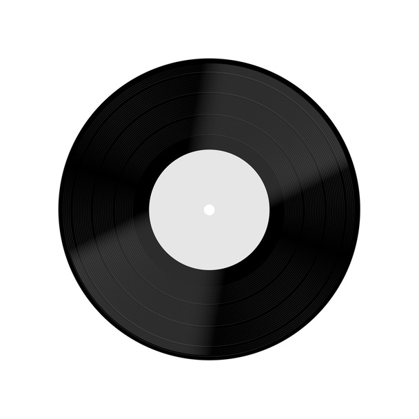 ベクトル古いビニール レコードが白い背景で隔離されました。eps10 - ベクター画像