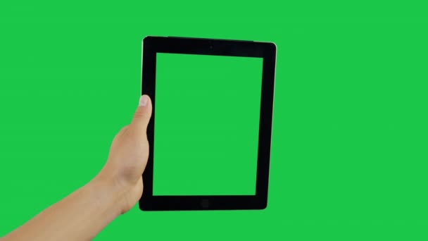 Balayez l'écran vert de comprimé numérique
 - Séquence, vidéo