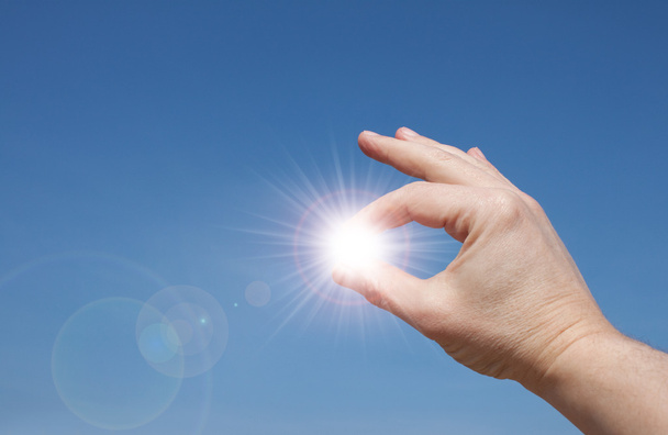 Sun In your hands - Foto, Imagem