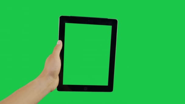 Zoom Digital Tablet Green Screen - Footage, Video