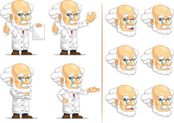 Scientist or Professor Customizable Mascot 13 - Vector, Image