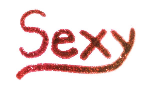 Sexy Word Isolated Drawing - Photo, image