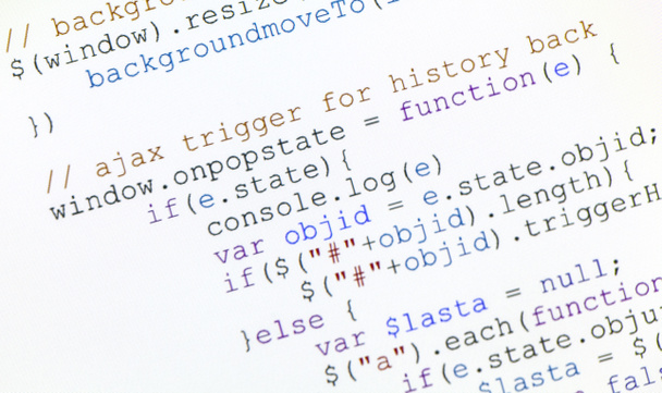 Γενική javascript κώδικα της ιστοσελίδας - Φωτογραφία, εικόνα