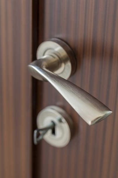 Dekoratív fém ajtó fogantyú - Fotó, kép