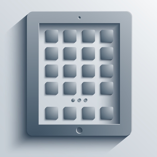 vector concept computer tablet background. Eps10 - Вектор,изображение