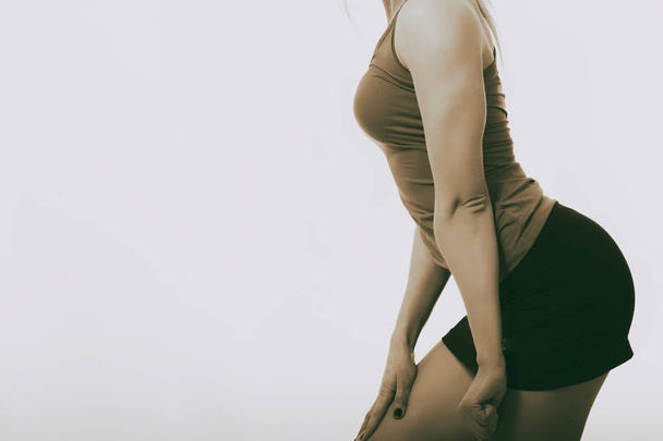 Fitness girl posing - 写真・画像
