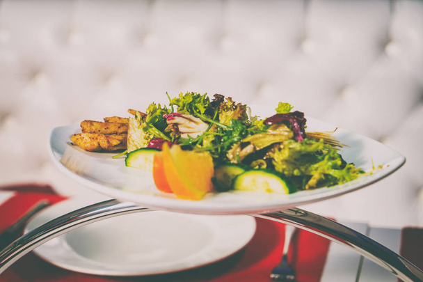 Tableware. Salads - Fotoğraf, Görsel