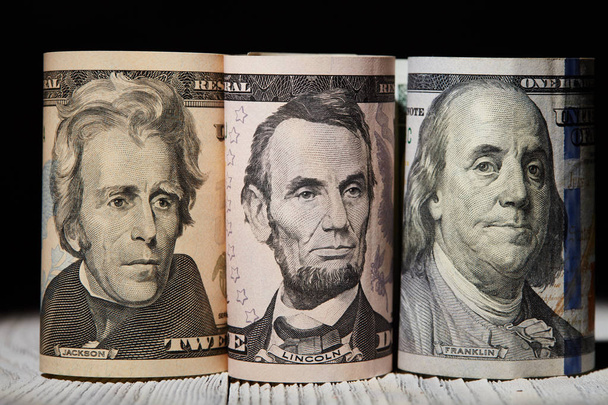 Dollar (USD) banknotes background - Foto, Imagem
