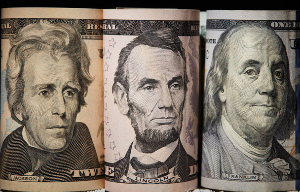 Dollar (USD) banknotes background - 写真・画像