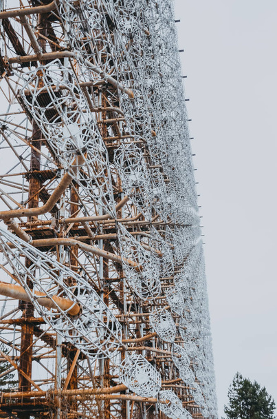 Czarnobyl-2 - radziecki radarowy system radarowy OTH obrony przeciwrakietowej. Czarnobyl, Prypeć - Zdjęcie, obraz