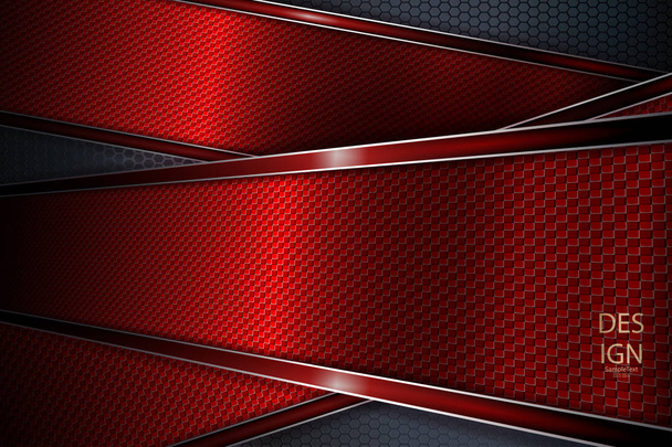 Темний абстрактний червоний фон з текстурними рамками з блискучою обробкою
 - Вектор, зображення