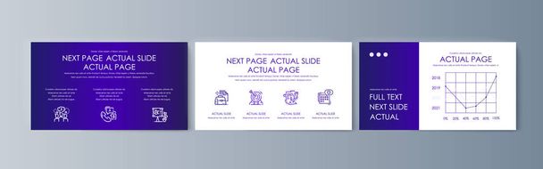 Set of brochures infographics for marketing the promotion goods and services on market - Vector, Image