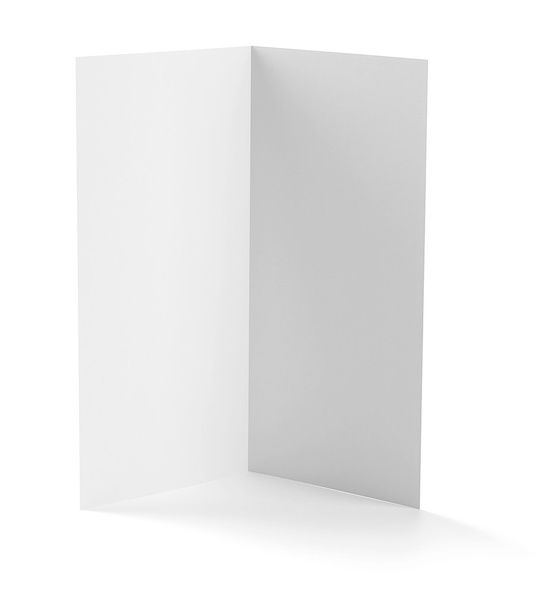 folleto plegado libro de plantillas de papel en blanco blanco
 - Foto, imagen