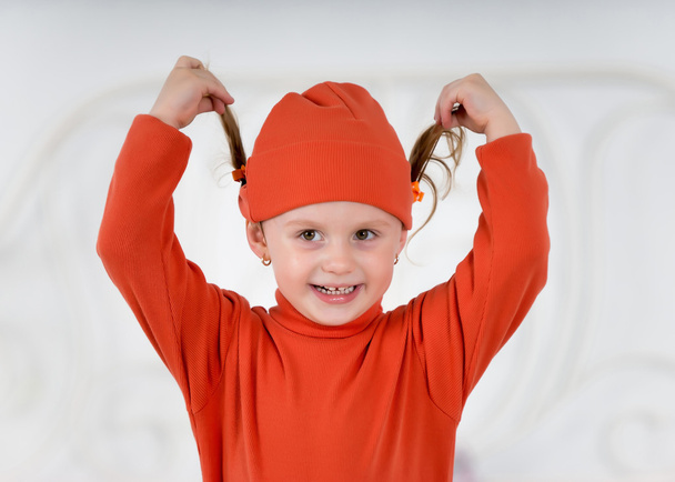 Child in the red hat - Foto, Bild