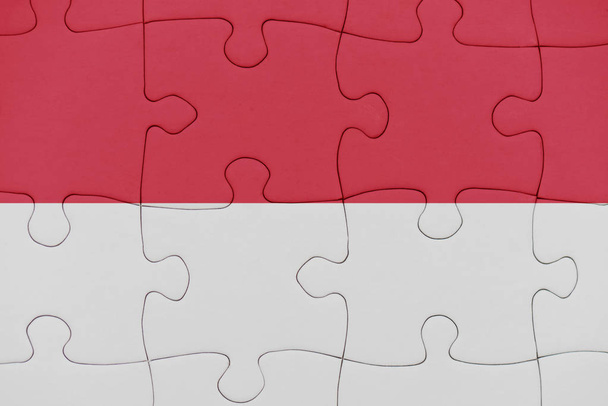 puzzle con la bandiera nazionale di indonesia
. - Foto, immagini