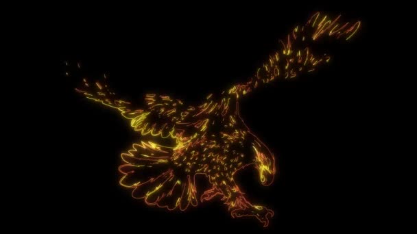 Eagle американський символ відео анімація - Кадри, відео