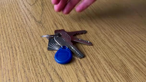 A bunch of keys on the table - Footage, Video