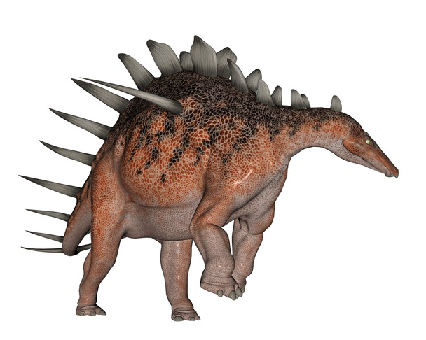 Kentrosaurus dinosaur chůzi - 3d vykreslení - Fotografie, Obrázek