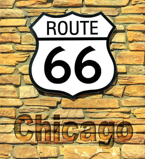 Route 66 Chicago jel - Fotó, kép