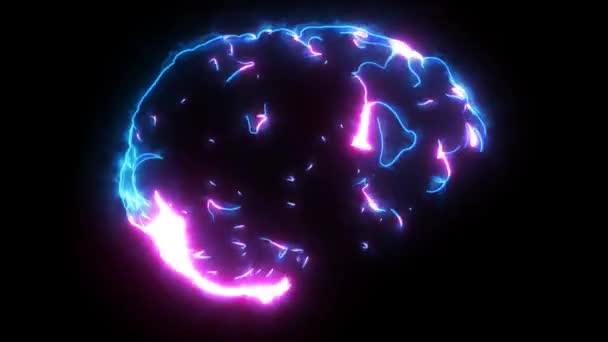 video de animación láser del cerebro humano
 - Metraje, vídeo