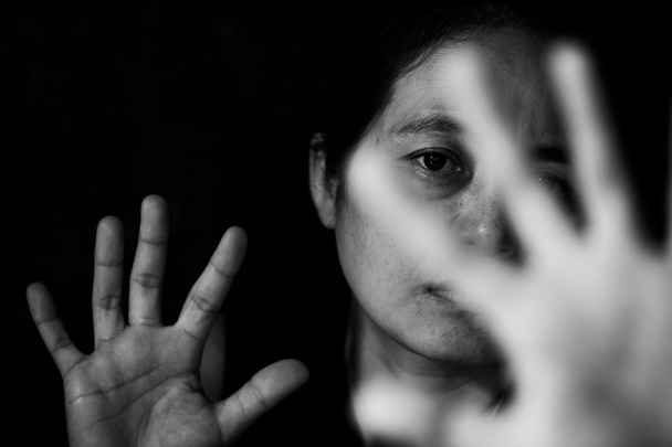 Stoppt das Konzept des sexuellen Missbrauchs, stoppt Gewalt gegen Frauen - Foto, Bild