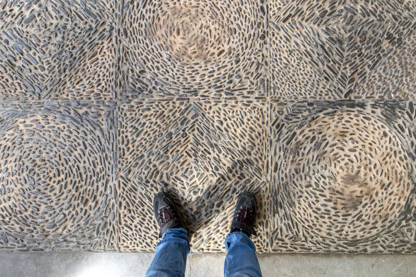 pebblestone ground texture - Photo, Image