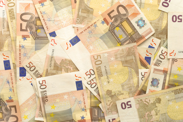 Euro rekeningen - 50 - Foto, afbeelding