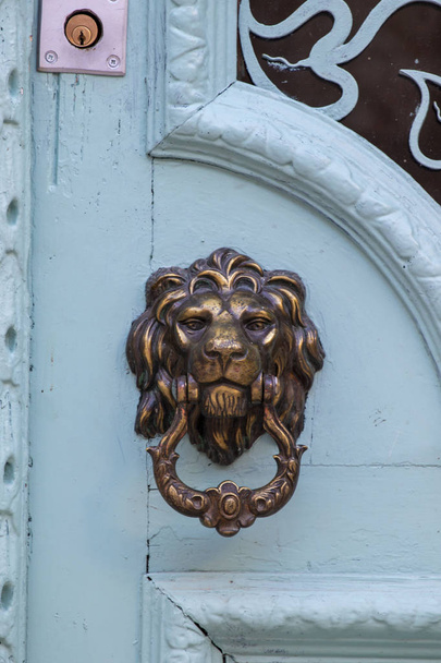 дверная ручка в форме льва
 - Фото, изображение