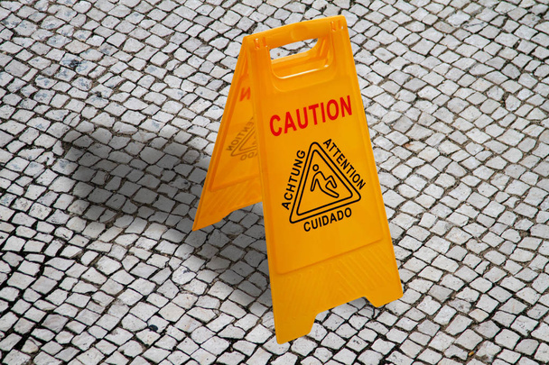 Yellow cleaning sign - Photo, Image