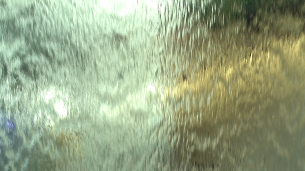 HD 1080 super lent rideau d'eau gros plan eau abstrait fond. - Séquence, vidéo