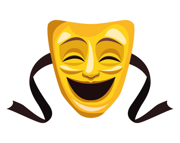 icono de máscara de teatro - Vector, Imagen