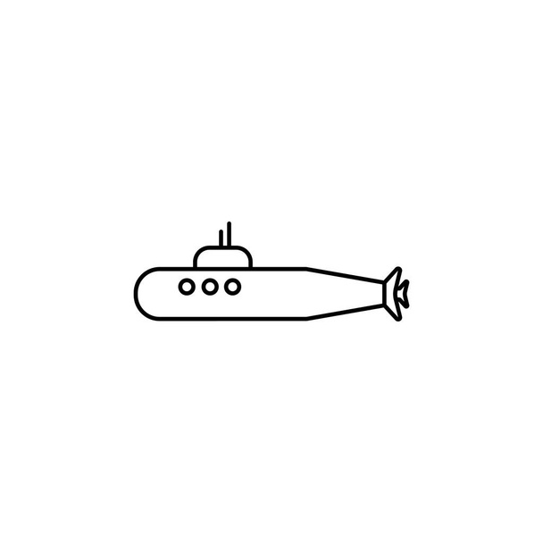 Ikona vojenské ponorky - Vektor, obrázek