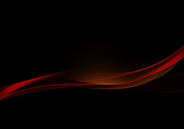 Soyut arkaplan dalgaları. Duvar kağıdı oder kartviziti için siyah ve kırmızı soyut arkaplan - Fotoğraf, Görsel