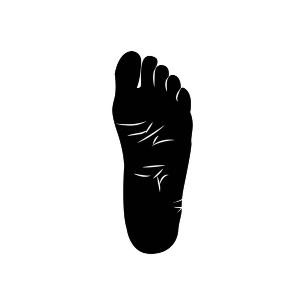 human foot icon. Element of body parts icon. Premium quality graphic design icon. Signs and symbols collection icon for websites, web design, mobile app - Vector, Image