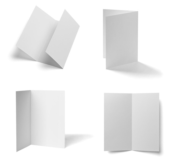 pieghevole opuscolo bianco libro modello di carta bianca
 - Foto, immagini
