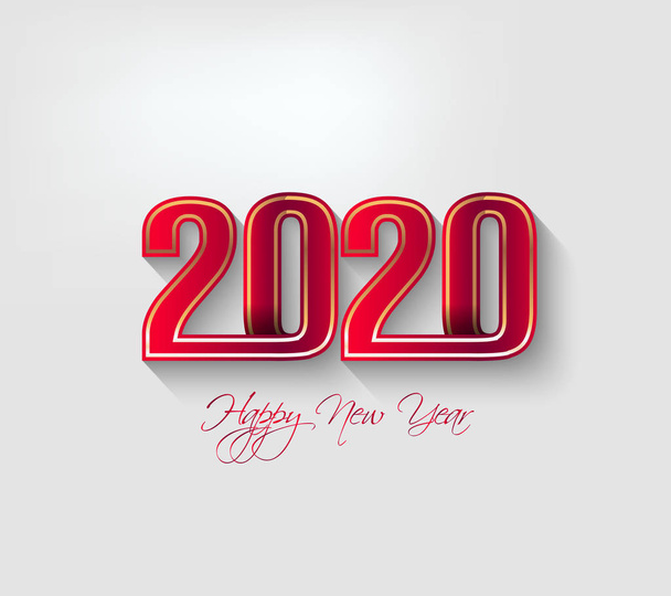 Buon anno 2020, buon Natale. Felice Anno Nuovo Cinese 2020 anno del ratto, caratteri cinesi significano Felice Anno Nuovo, ricco. Capodanno lunare 2020
. - Vettoriali, immagini