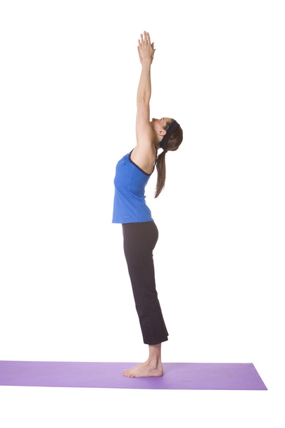 Woman in Yoga Position - Фото, изображение