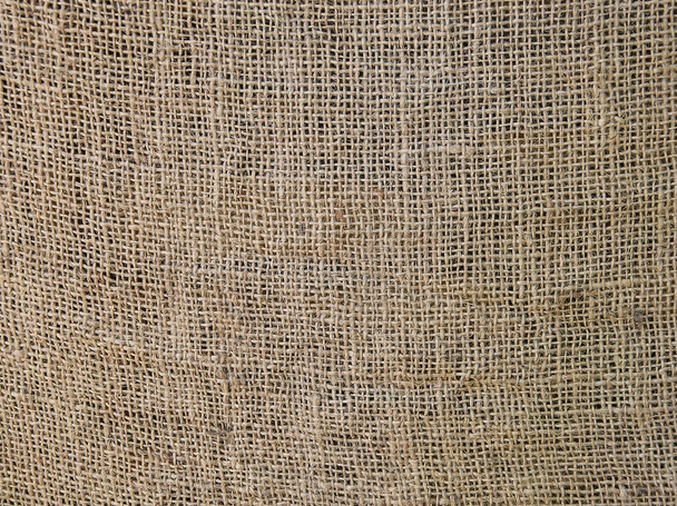 Background textures of burlap. Cloth old damaged, dirty burlap close-up. - Photo, Image