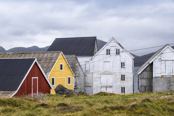 kleiner Hafen im Dorf runde, Norwegen - Foto, Bild