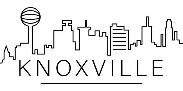 Knoxville ciudad esbozar icono. elementos de paisajes urbanos icono de la línea de ilustración. signos, símbolos se pueden utilizar para la web, logotipo, aplicación móvil, interfaz de usuario, UX
 - Vector, Imagen