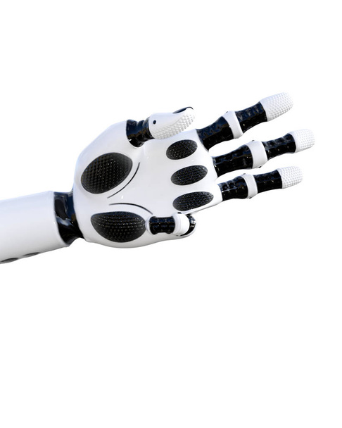 White metal droid hand gestures - Valokuva, kuva