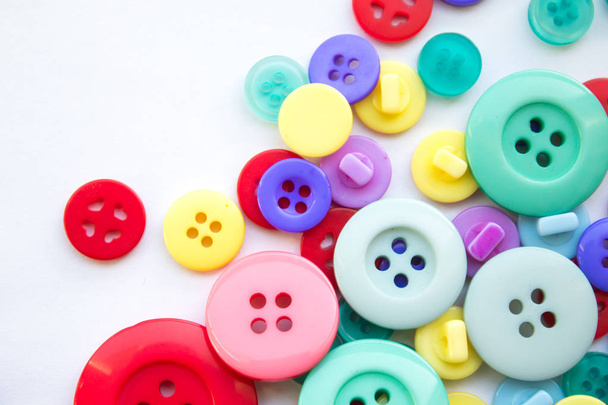 Renkli düğmeler arkaplanı kapat - Fotoğraf, Görsel